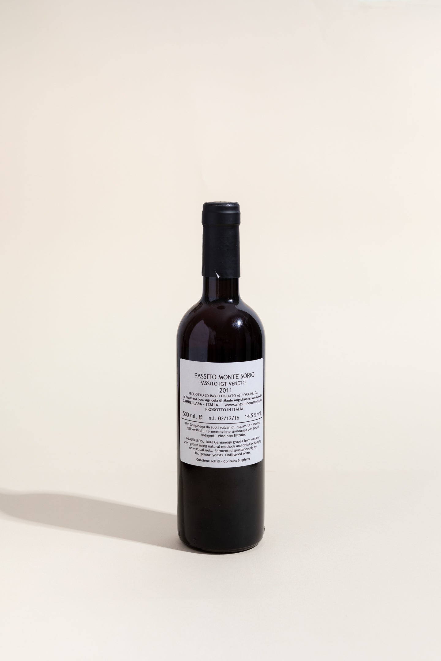 Passito Monte Sorio 2016, Angiolino Maule